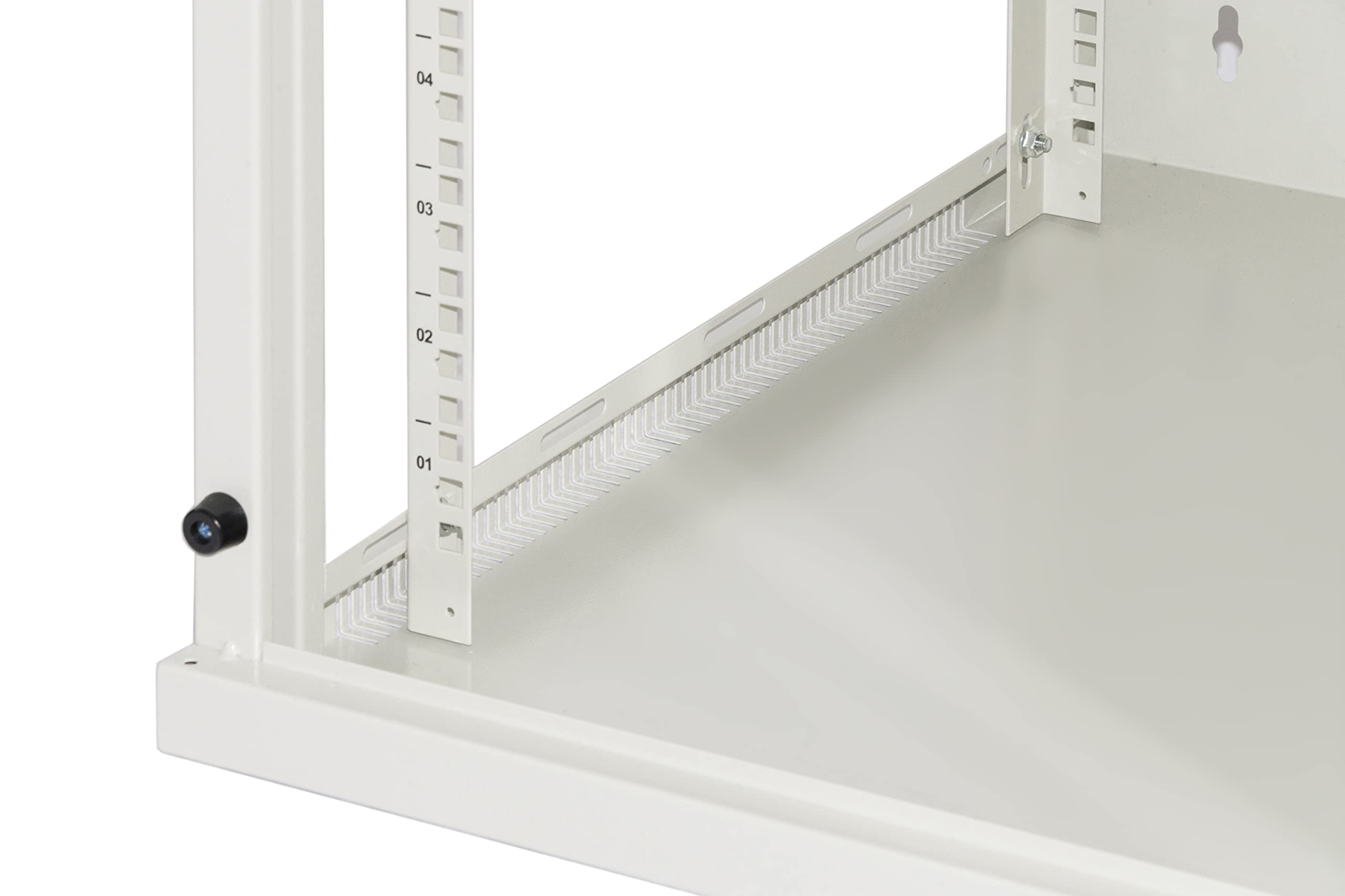 Link LK1907U66G Armadio Rack 19" 6 Unità da Muro 350X 540 X Profondità 600 mm, Grigio Chiaro