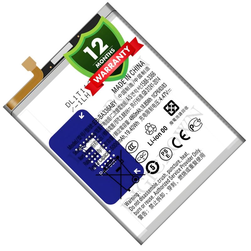 Image of Original EB-BA336ABY Battery Compatible for Samsung Galaxy A53 5G - (5000mAh) - 1 Year Warranty DF7