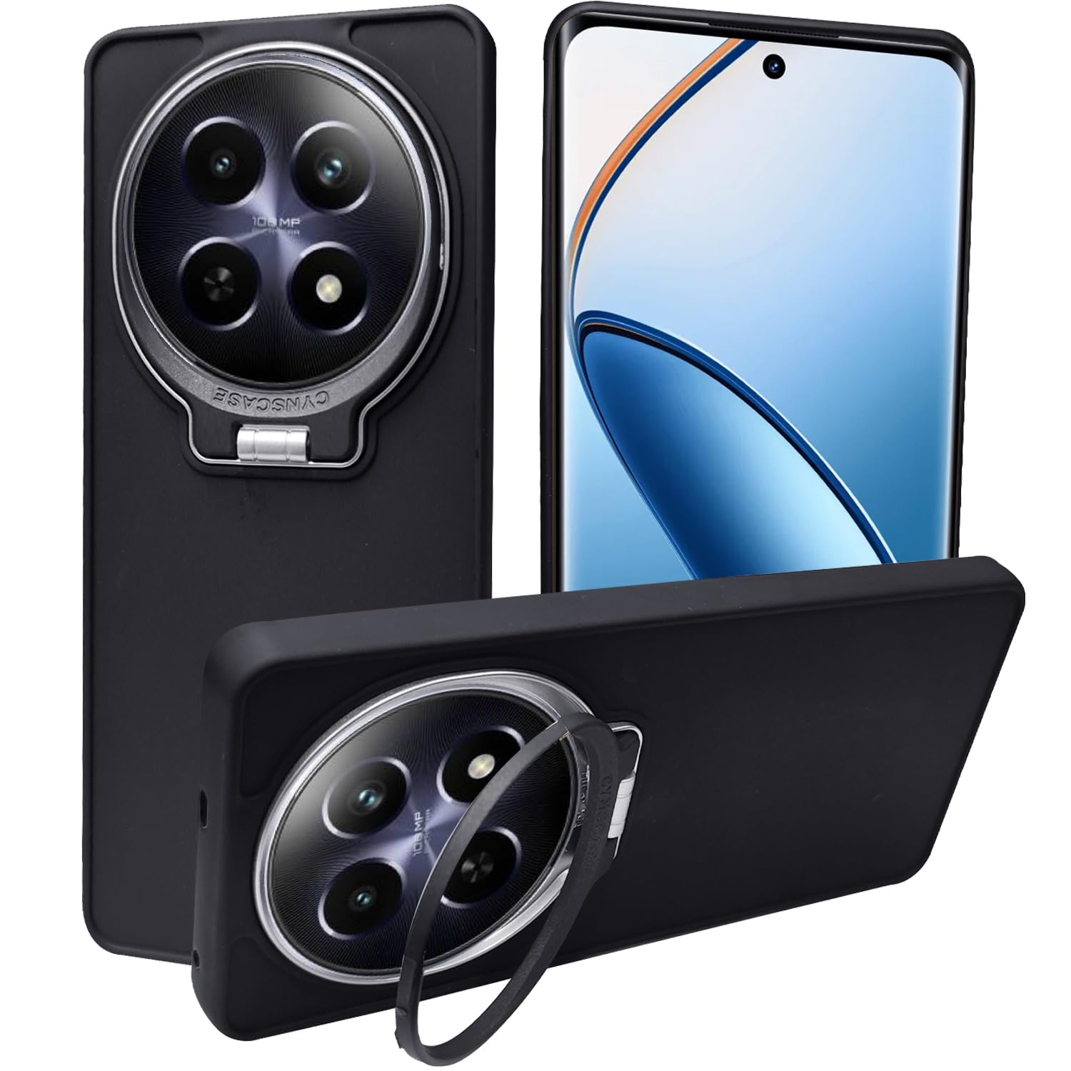 A rtistque Silicone Back Cover Case for Realme Narzo 70x 5G / N65 / Realme 13/12 / 12X 5G / C65 5G with Camera Stand | Shockproof TPU Protective Design | Slim Fit | Ultra Matte - Black (B0D768J1YY) Amazon Price History, Amazon Price Tracker