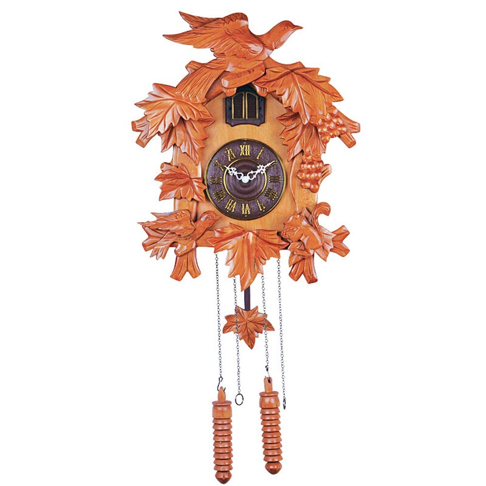 Orologio A Cucù In Legno Con Uccello Funzionante E Pendolo – Modo Notturno Silenzioso 22:00-6:00, Quarzo, Decorazione Classica Per Casa
