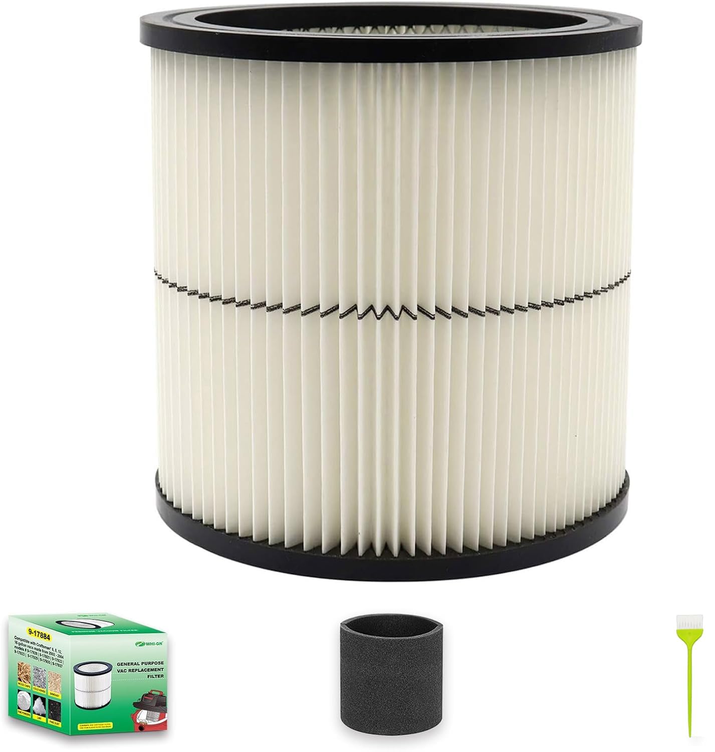 ▼order② 1 Pack 17884 Vacuum Cartridge Filter Replacement for Craftsman