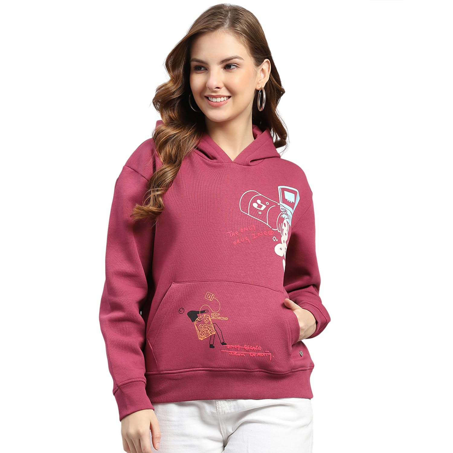 monte carlo Womens Regular Fit Printed Pull On Full Sleeve Winter Sweatshirt | Warm Pullover for Ladies | Soft Comfortable Casual Winter Wear for Women's (Pack of 1)-picture-48