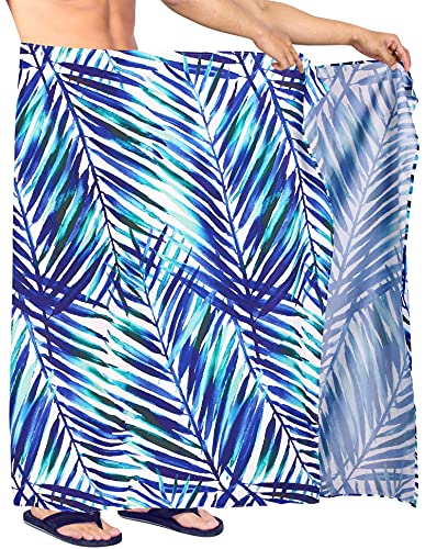 HAPPY BAY Men's Pareo Swim Trunk Cover Up Wrap Beach Summer Hawaiian Sarong