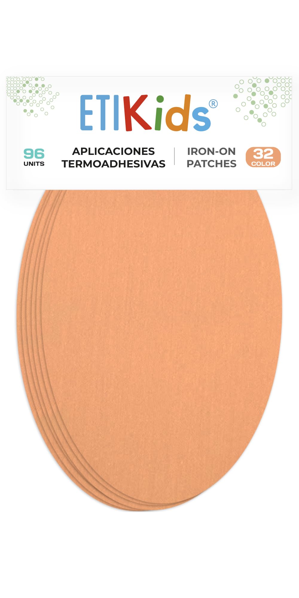 96 Salmon Pink Iron-On Fabric Repair Patches – Knee & Elbow Patches for Clothes, Trousers, Jackets, Sweaters & Shirts, 16 x 10 cm