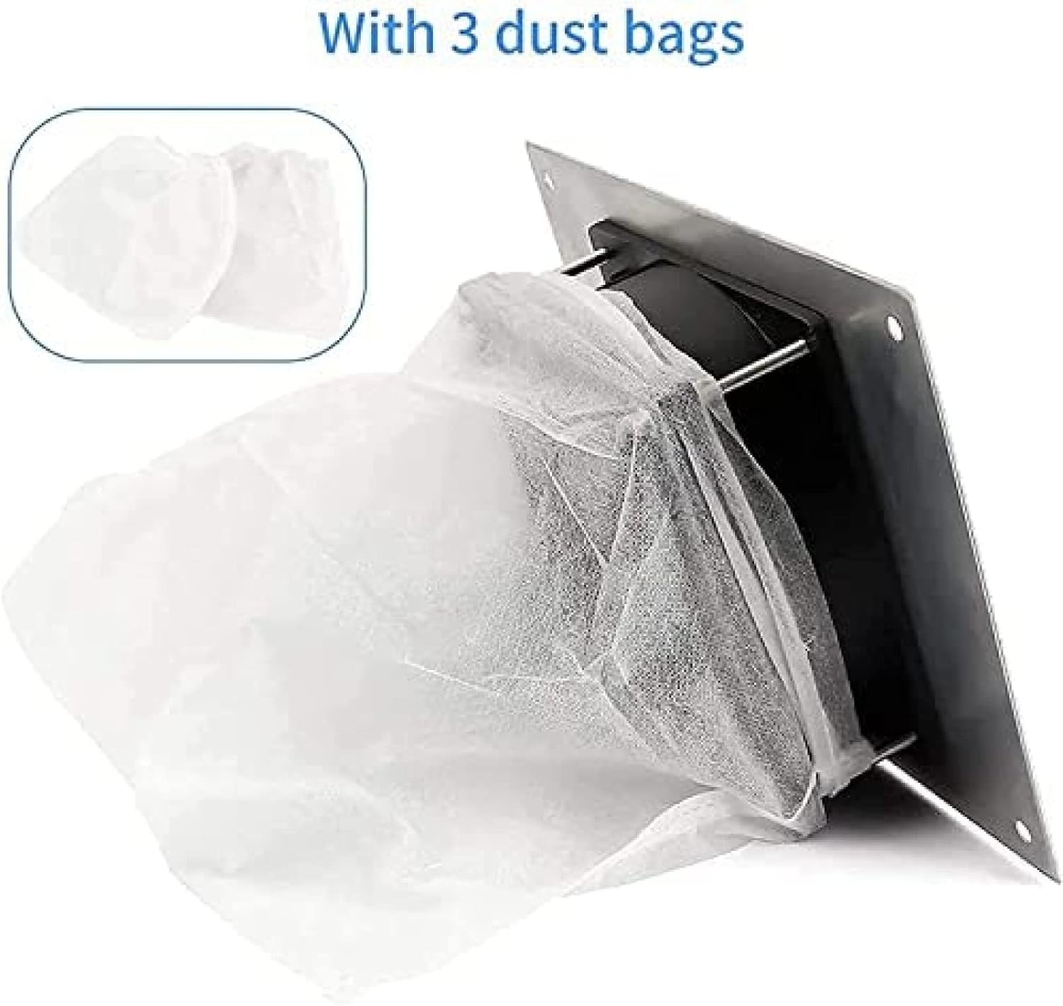 Professional Nail Vacuum Cleaner,Nail Dust Collector,Table Embedded Electric Fan Extractor,with 2 Dust Collecting Bags Manicure Machine Nail Art Tool Equipment