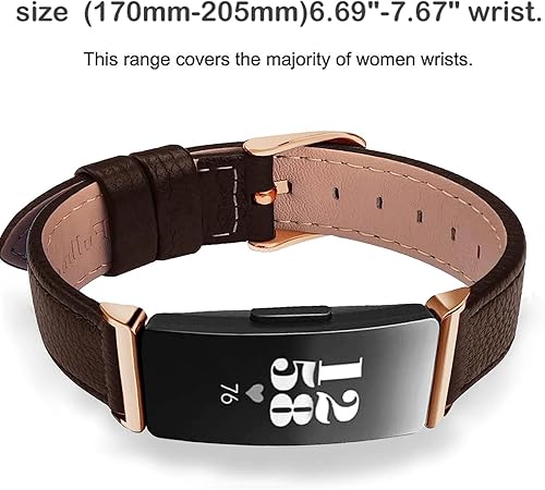 Miniatura 8 de TUV PLNT Bandas compatibles con Inspire HR & Inspire & Inspire 2, para mujeres y hombres, accesorios de cuero, correa de muñeca compatible con