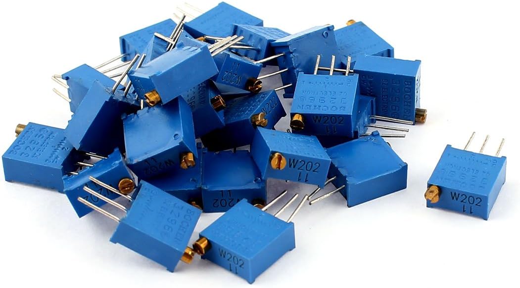 Potentiometer Trimmer Fixed Resistors Trim Variable Resistor 3296W-202 2K Single Resistors Ohm 25Pcs