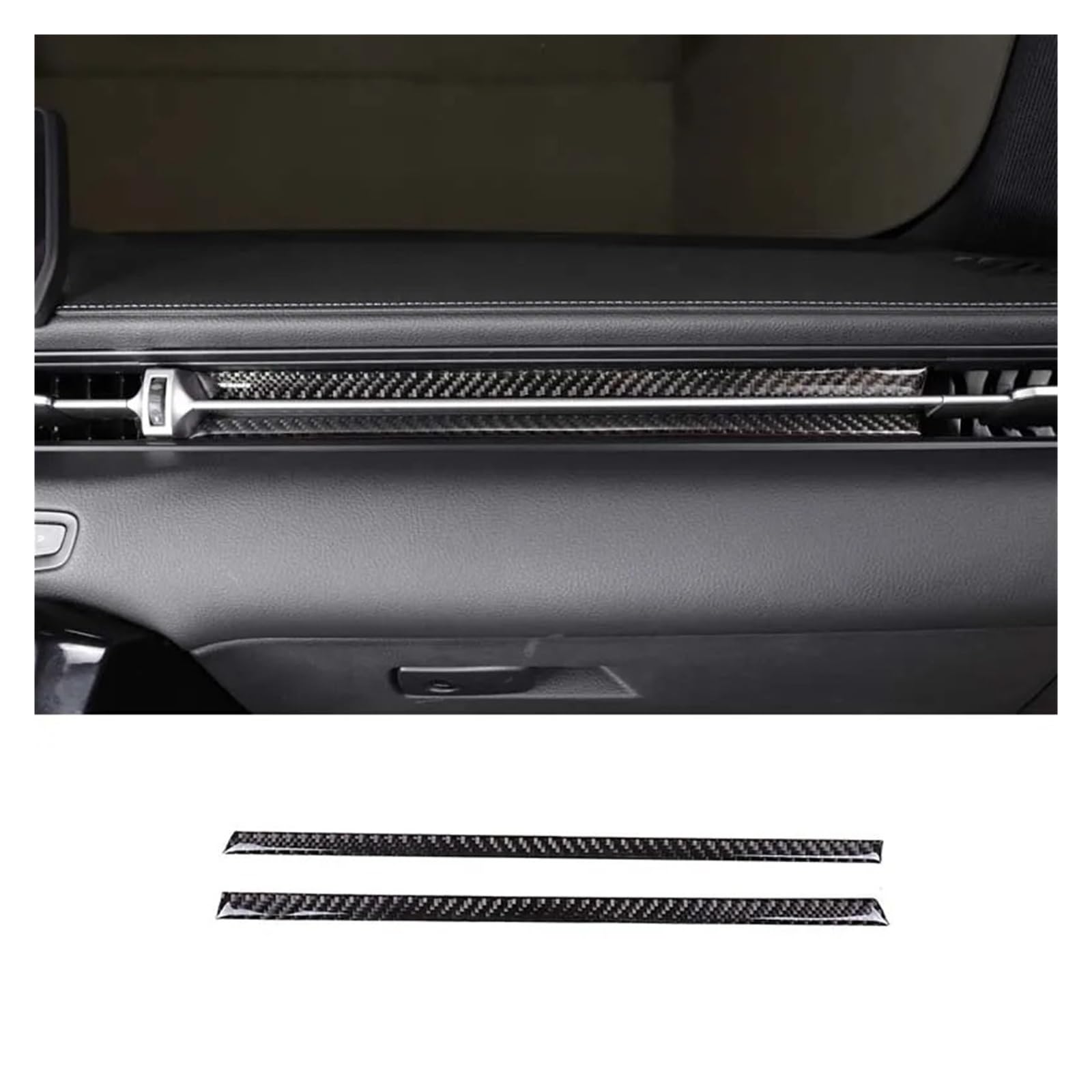 Interior Trim Car for Dashboard Co-Pilot Central Control Decorative Stickers Accessories Soft Carbon Fiber for Toyota for GR for Supra A90 2019-2025