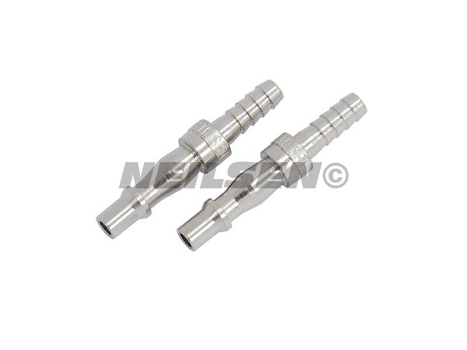 2 PIECE HOSE BARB AIRLINE BAYONET FITTING 6.35MM
