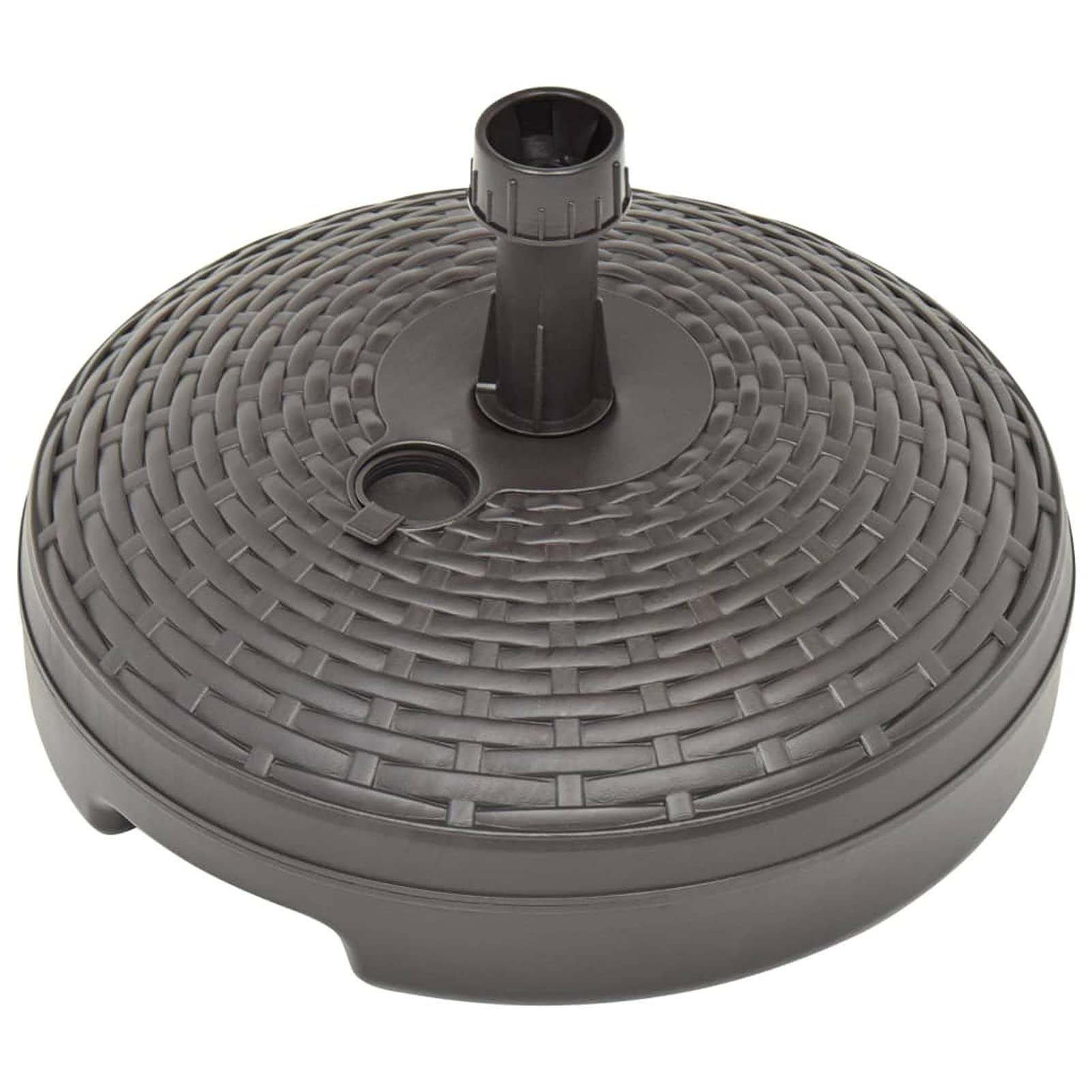 Socle de Parasol rempli de Sable/d'eau 20 L Plastique rotin,Pied De Parasol,Pied De Parasol Lourd,Pied De Parasol sur roulettes