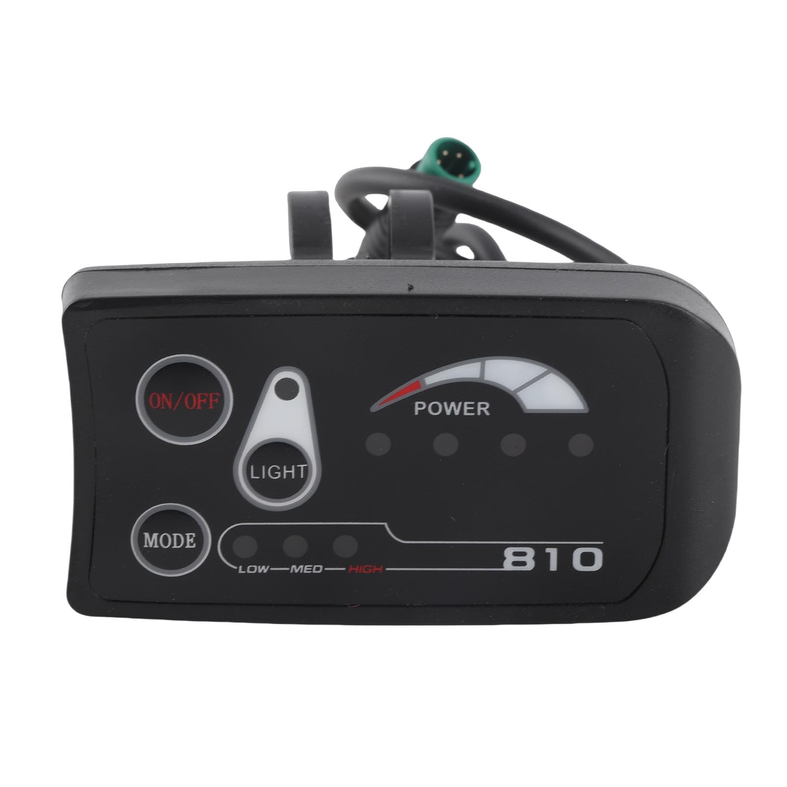 KIMISS 48V Pannello di Controllo Display LED per Bicicletta Elettrica Impermeabile, Misuratore Display LED 36V 48V S810 per Modifica Bici Elettrica, Impostazioni Personalizzabili