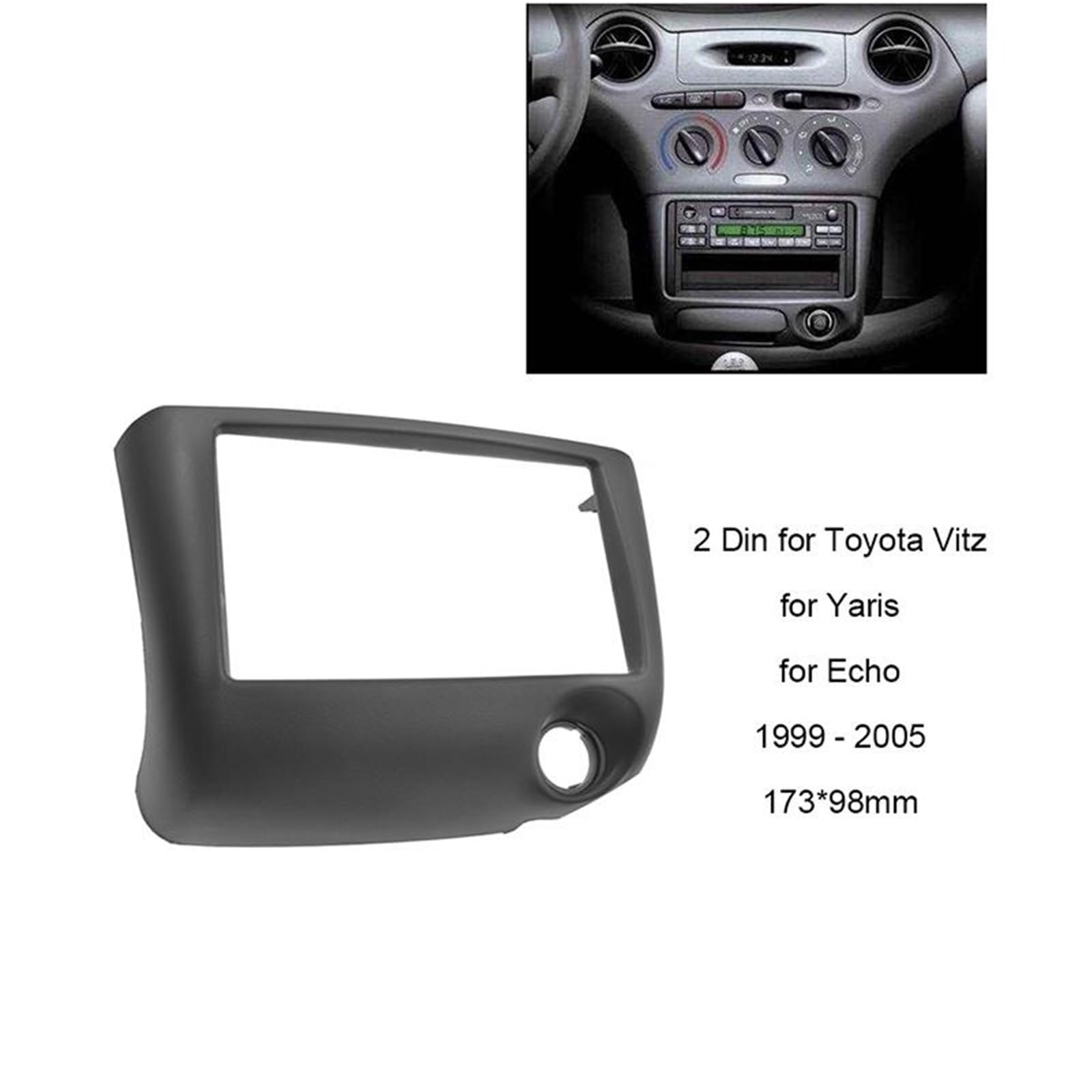 zaślepki radia DlaToyoty Vitz Yaris Echo 1999-2005