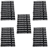 HIRAISM プライスキューブ 値札 おしゃれ ディスプレイ (白文字/ブラック, 50個セット)