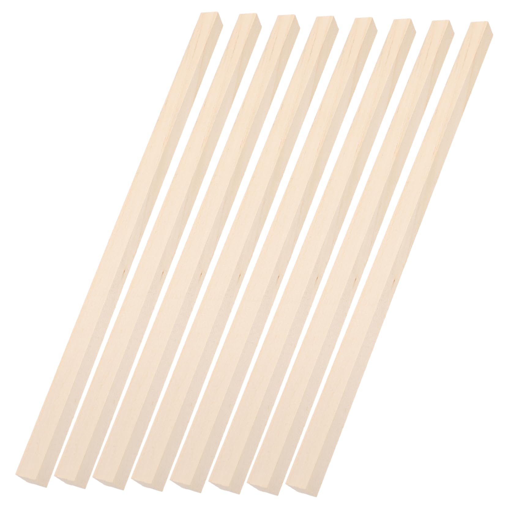 IMIKEYA 60 Stück Selbstgemacht Holzstäbe 25x1 Cm aus Flexiblem Splitterfreiem Holz für Bastelarbeiten und Miniaturhäuser Modellbau