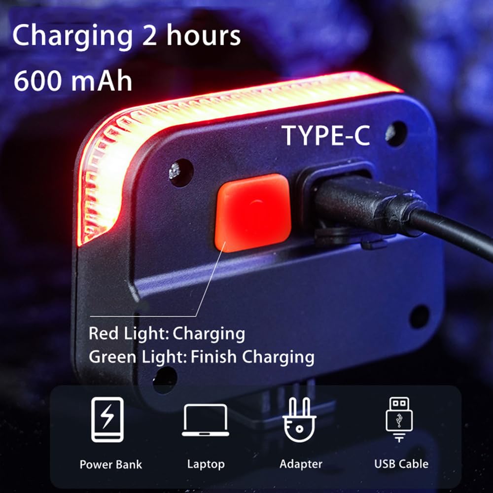 Feu Arrière De Vélo LeoPlas – Rechargeable USB – Clignotants Gauche/droite – Sonnette Intégrée – Étanche – Autonomie 6 à 12 H