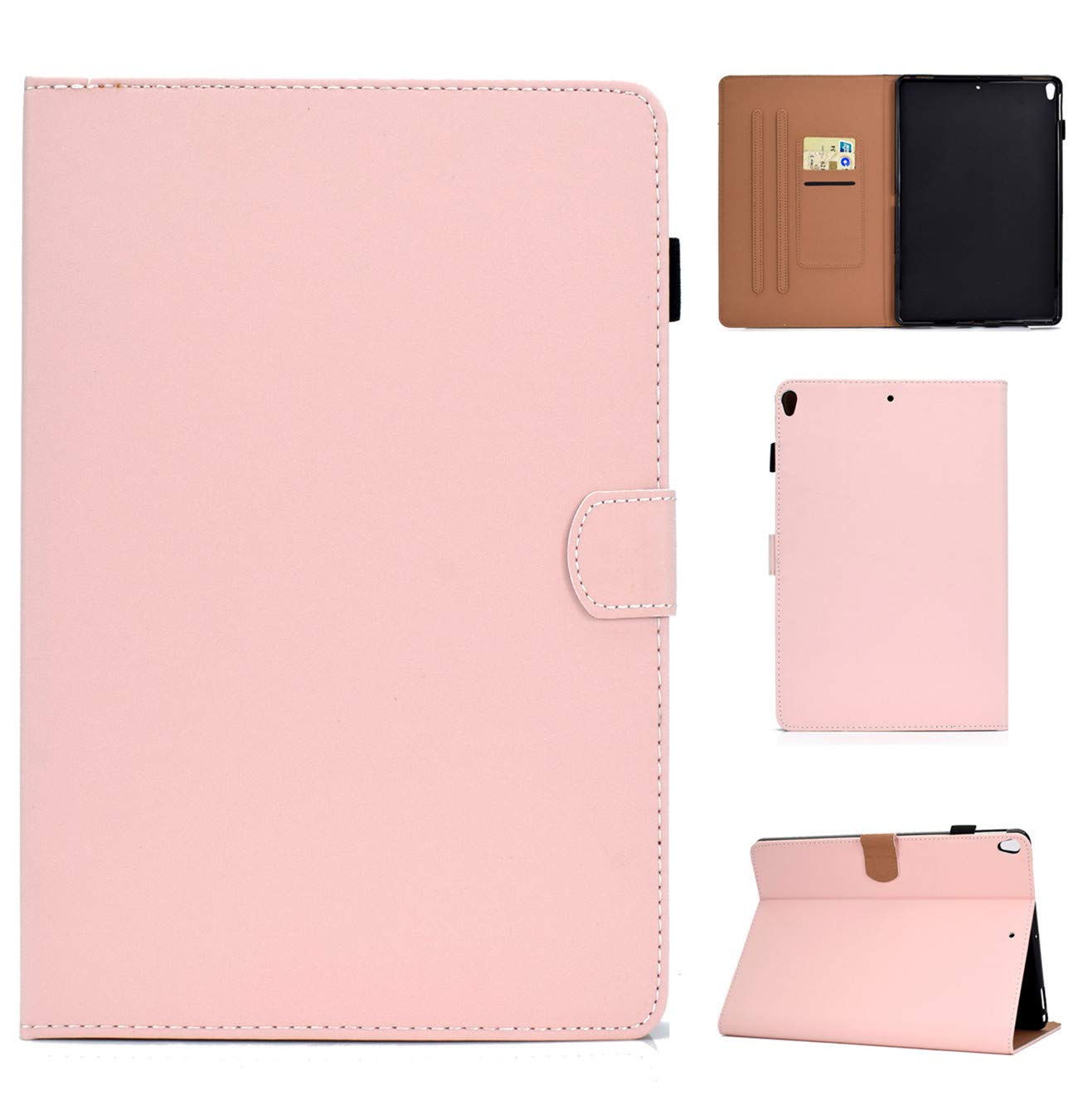 TXLING Case for iPad 10.2 Inch 2020 8th Gen/2019 7th Gen, PU Leather Business Folio Cover with Stand, Pocket and Auto Wake/Sleep Function, Multi-angle Slim Stand Glitter Case