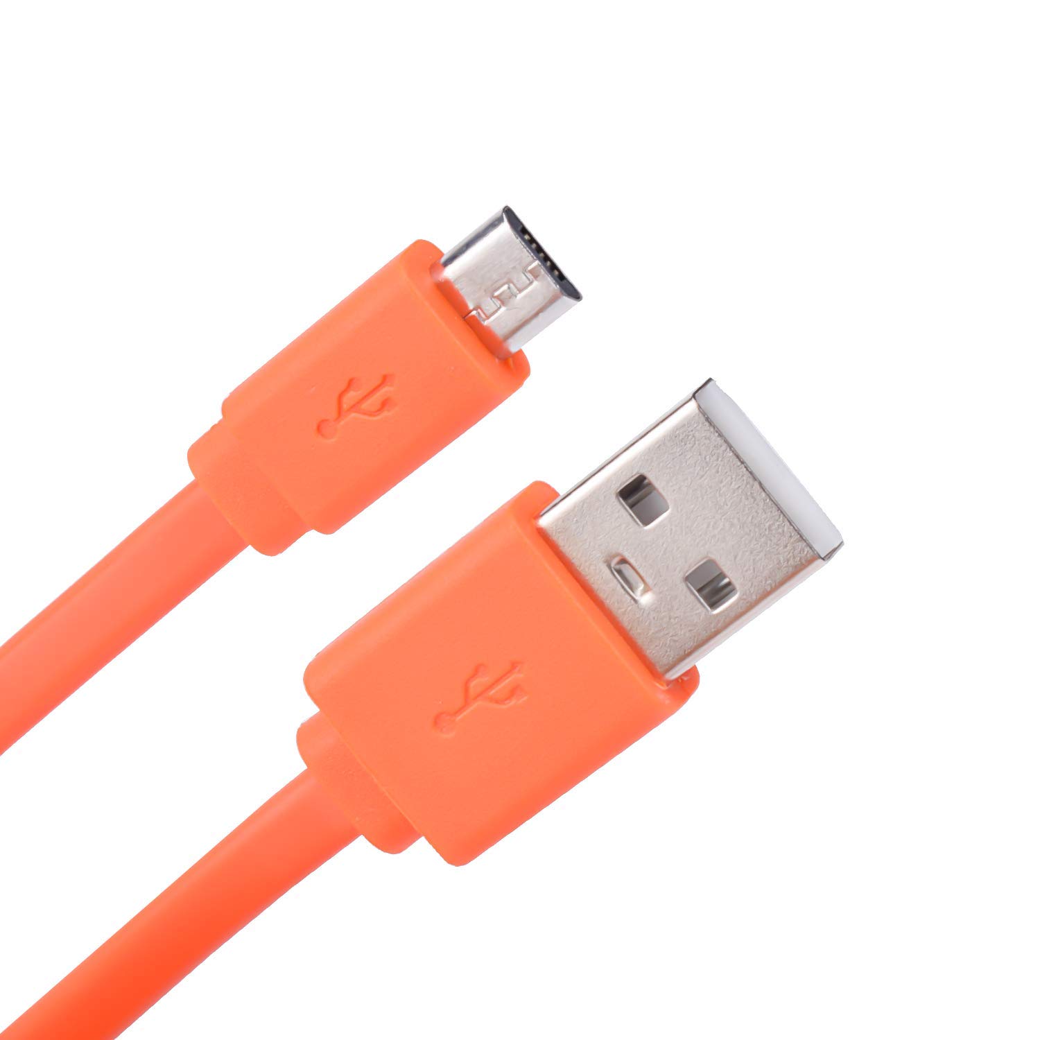 Sqrmueki Micro USBヘッドオーディオの置換線兼容 Flip 4 Flip3 Charge 2+ Charge 3 Pulse 3 Speaker UE Boom 22AWG Android Phones(オレンジ色)