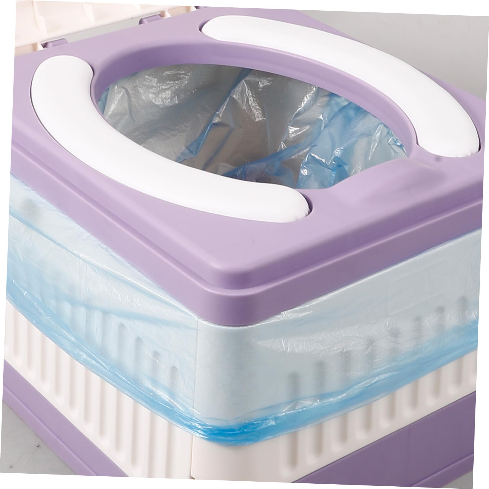 CALLARON Inodoro Práctico Baño Portátil para Camping y Senderismo Plegable Portátil Diseño Duradero de PP y PVC, Adecuado para Niños y Adultos para Viajes y Excursiones