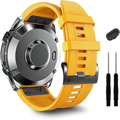 Correa de silicona de ajuste rápido de 0.866 in para Garmin Fenix 7 Pro76 Pro65 Plus5, correas de repuesto deportivas para Forerunner