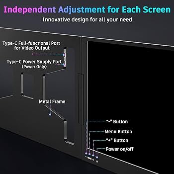 hi-yan⭐︎ QQH Laptop Screen Extender, 15.6