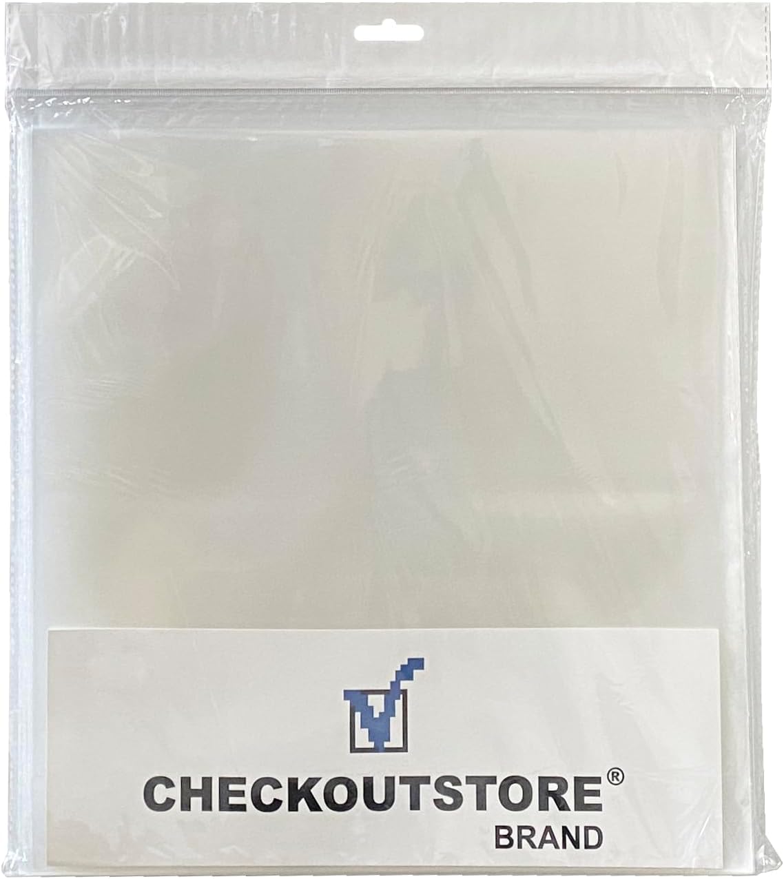CheckOutStore (300) Clear Plastic CPP Sleeves for 12" LP Vinyl 33 RPM Records (Outer Sleeve) (Clear)