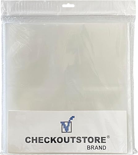 1,000 CheckOutStore CPP de plástico transparente para portadas de álbumes de discos de vinilo de 7 pulgadas a 45 RPM (mangas exteriores)