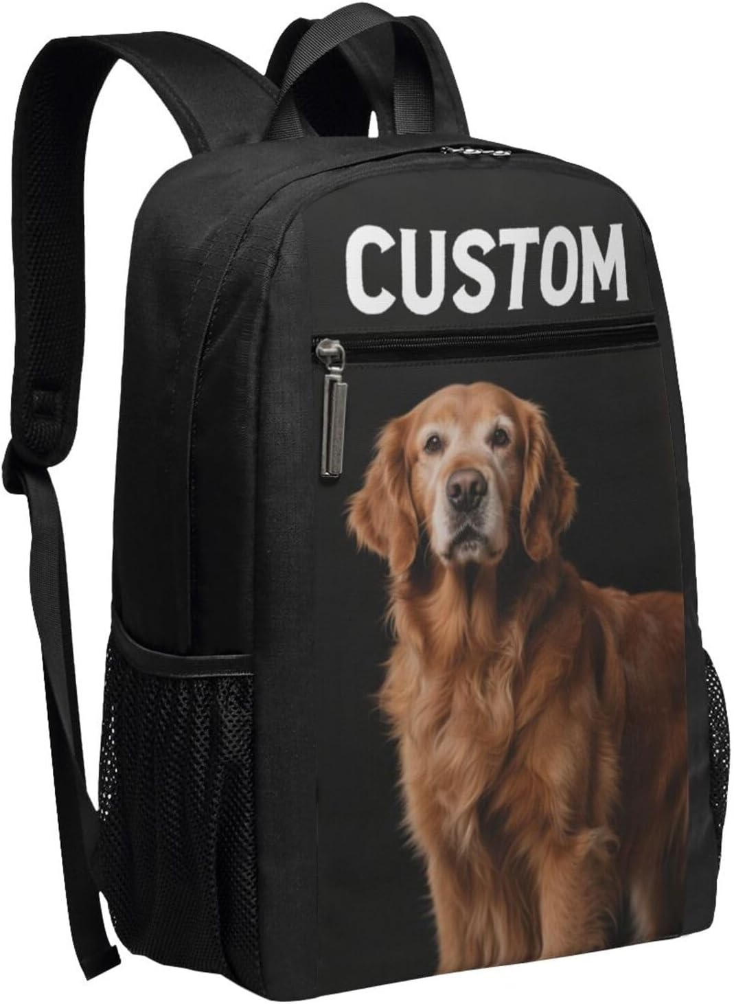 Custom Backpack for Men Women Personalized Backpacks with Photo Text Logo Customize Casual Laptop Backpack for Travel Camping