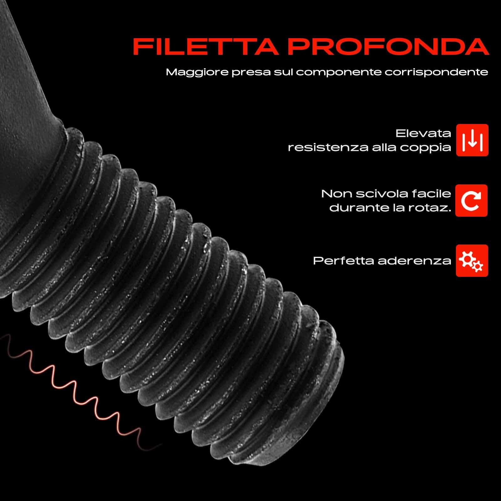 Frankberg 5x Bulloni per ruota Vite ruota Compatibile con Serie 1 E81 E87 Serie 3 E21 E30 E36 E46 E90 Serie 5 E12 E28 E34 E60 E61 Serie 6 E24 E64 1975-2017 610-574