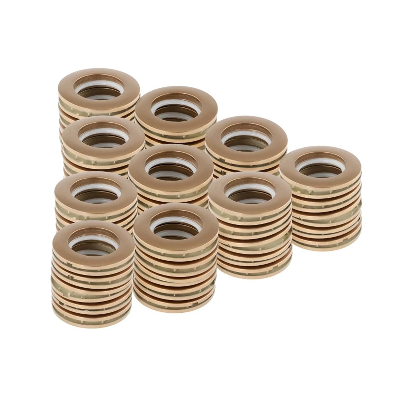 curtain grommets 100Pcs Plastic Curtain Grommets Drapery Grommet Inner Diameter Low Noise Rings Hanging Home Decoration(Coffee)