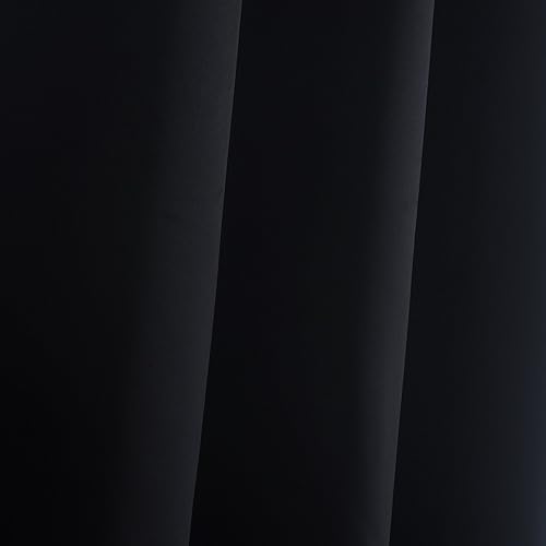 Miniatura 6 de Aquazolax Cortinas opacas para ventana, cortinas opacas sólidas de 52 x 95 pulgadas, paneles de cortina con aislamiento térmico de alta calidad para