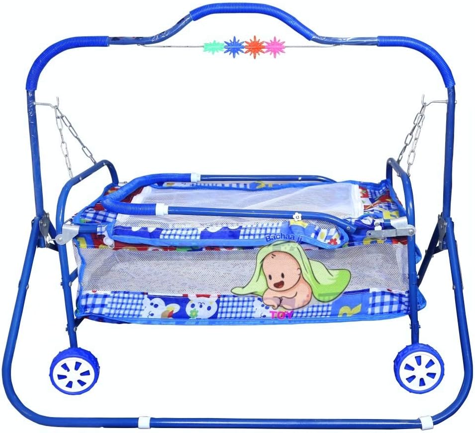 BACHAA JI TOY Fabric Kids Jhulla For Baby/New Born Baby/Cradle Mosquito