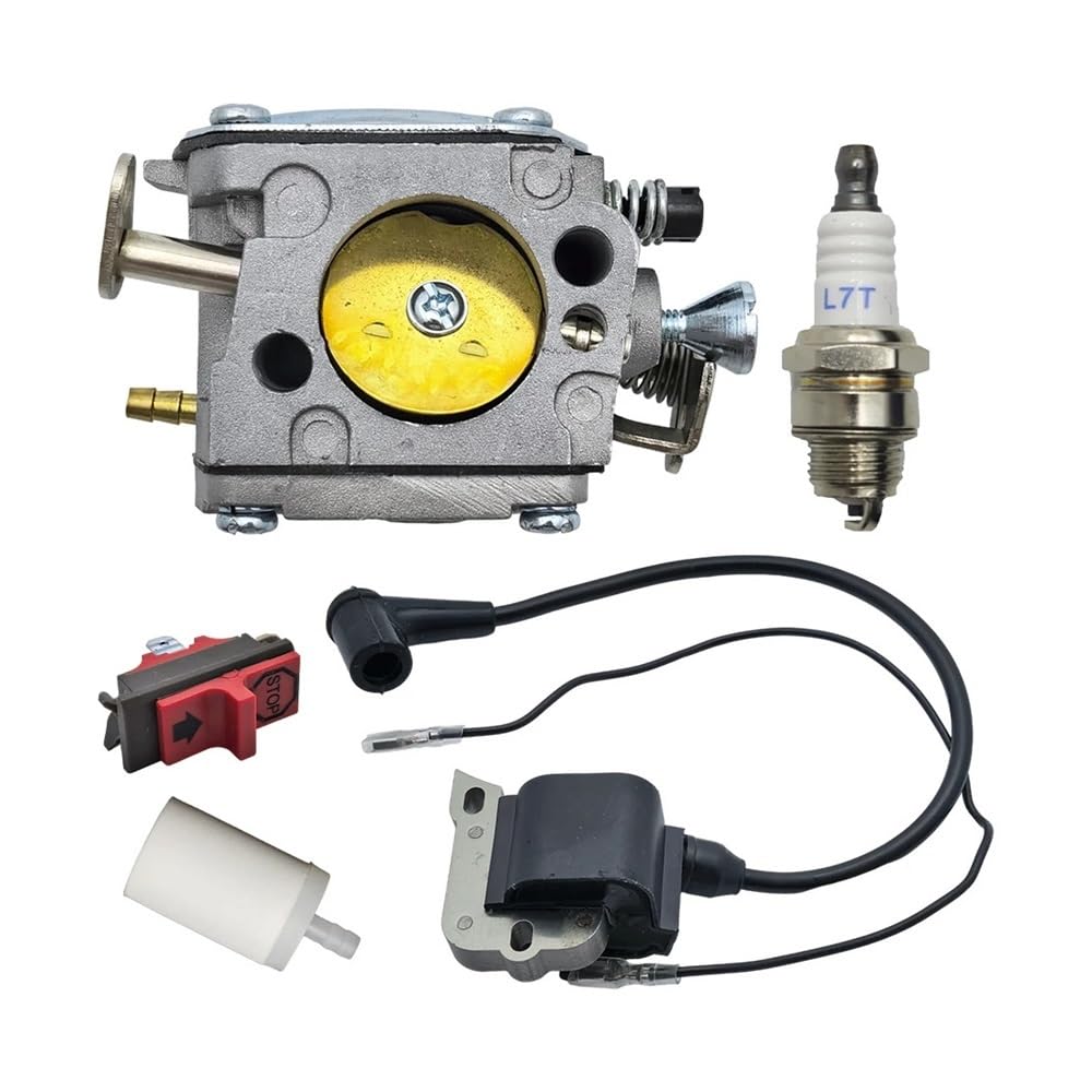 Kit de filtre à carburant de bougie d'allumage de commutateur de bobine d'allumage de carburateur for le moteur de tronçonneuse Husqva 268 272 XP 272XP