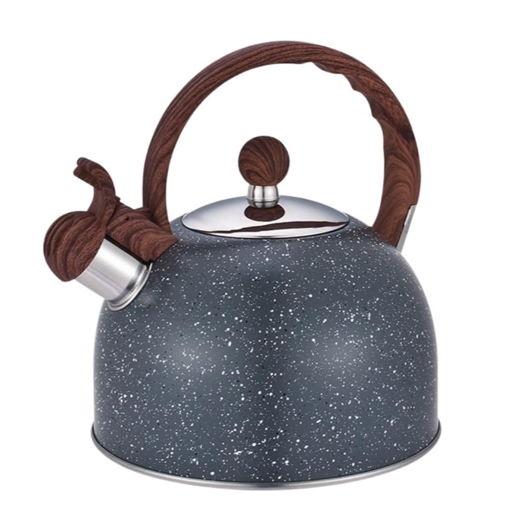 Bouilloire à thé en acier inoxydable bleu nuit 2,5 L avec théière sifflante cuisine