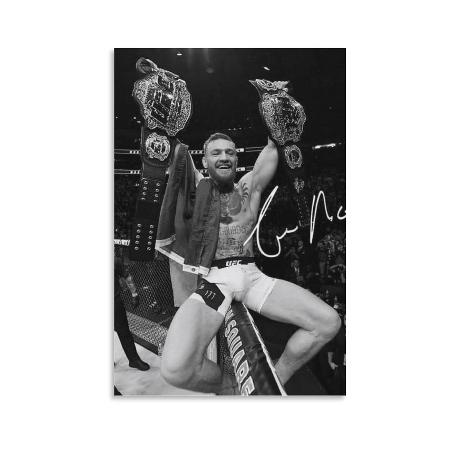 ASUIU Conor McGregor Canvas Poster Artworks Picture Print Poster Wall Art Painting Canvas Decor Home Posters 08x12inch(20x30cm)