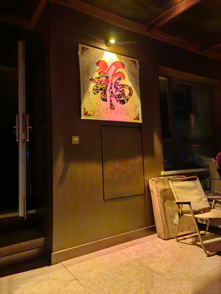 Pack of 2 5W Flush Mount LED Picture Light Flexible Adjustable Ambient Halo Spotlight Background Projection Lamp Sunset Red