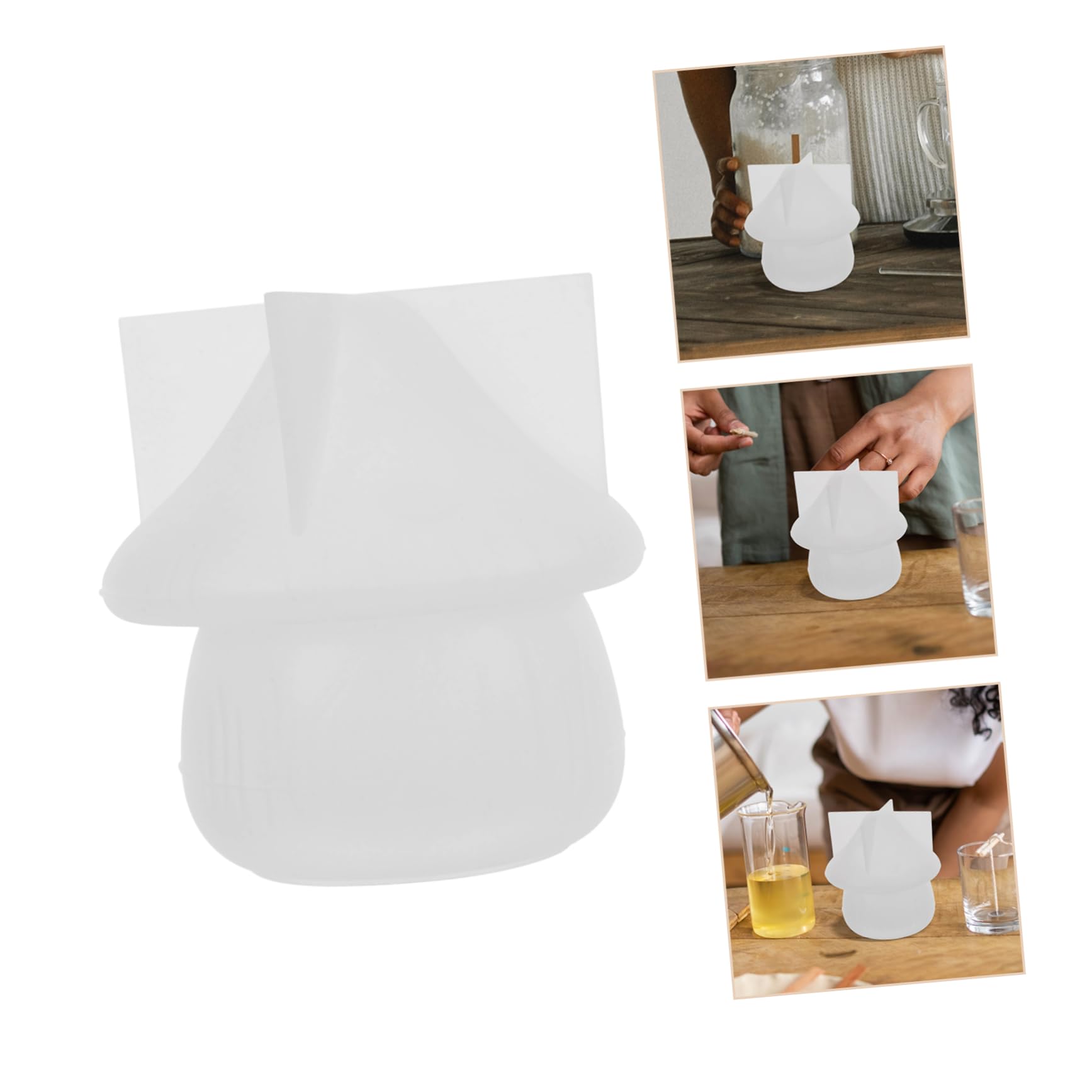 SHINEOFI 3pezzi Stampo Silicone Per Fungo Mold Per Creazione Di Barattoli Unici Stampo Silicone Per Fai Da Te Per Decorazioni e Regali Di Halloween Natale Compleanni e Altro