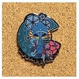 C Shaped Mushroom Blue Hat Pin - Colorado Flag C