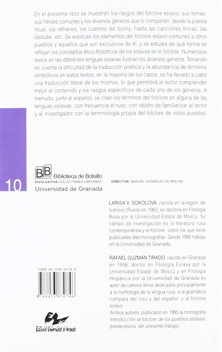 El folclore de los pueblos eslavos : su mitología, rituales, canciones épico-heroicas y líricas, cuentos: 10