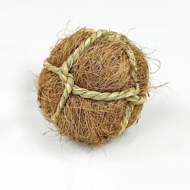 Juguetes para hámsters, Juguete for hámster (4 Unidades, 7 cm), Bola Trenzada for Masticar, for Conejillos de Indias, Conejos, hámsters, pequeños Animales, Juguete Interactivo for, 010(10)