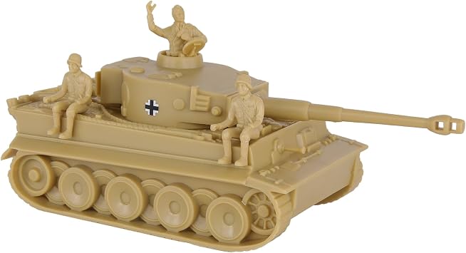 BMC CTS WW2 German Tiger I Tank - Tan 138 Plastic Army Men Military Vehicle