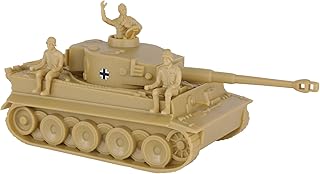 BMC CTS WW2 German Tiger I Tank - Tan 1:38 Plastic Army Men Military Vehicle