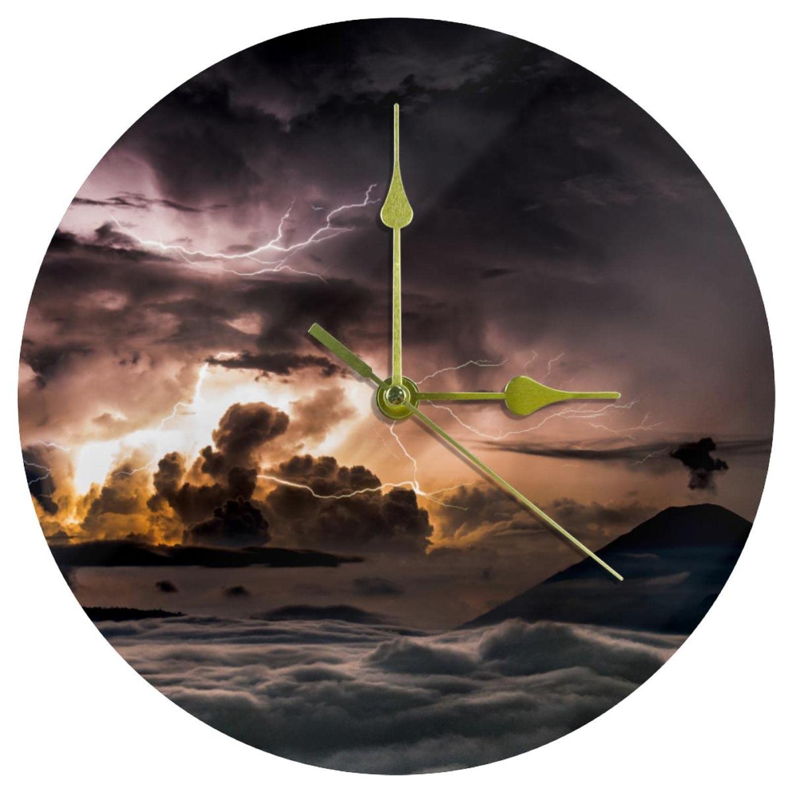 Horloge murale sans tic-tac pour chambre et sommeil paisible