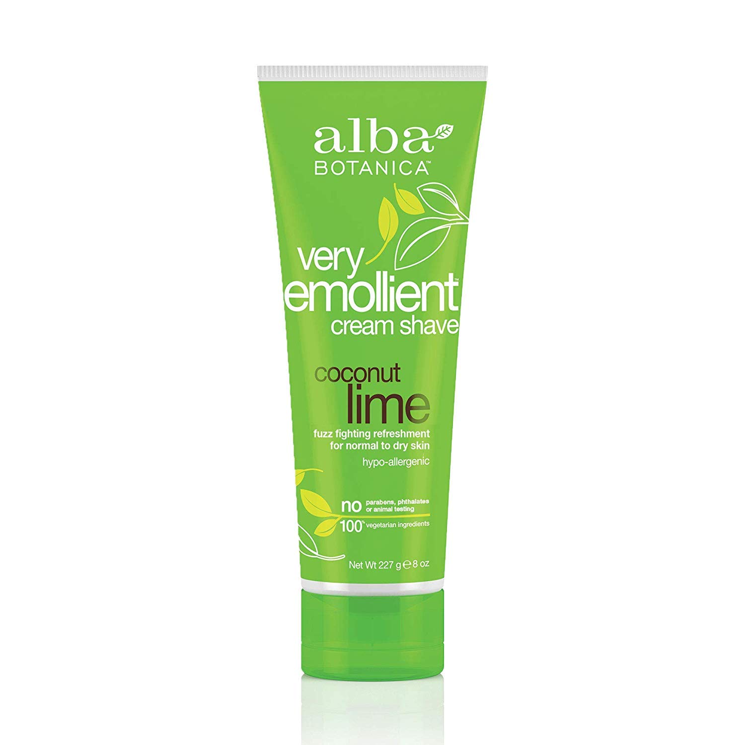 Alba Botanica Very Emollient Coconut Lime Shave Cream, 8 Ounce