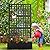 Elevens Metal Planter with Trellis, Trellis with Planter Box & Privacy Screen, Outdoor Raised Garden Bed for Climbing Plants, Trellis Planter Box with Drainage Hole (71"x35"x16")