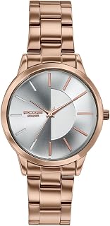 Sonata Poze 9 with Quartz Analog Silver Dial IPG Strap Watch for Women - SP80185WM01W