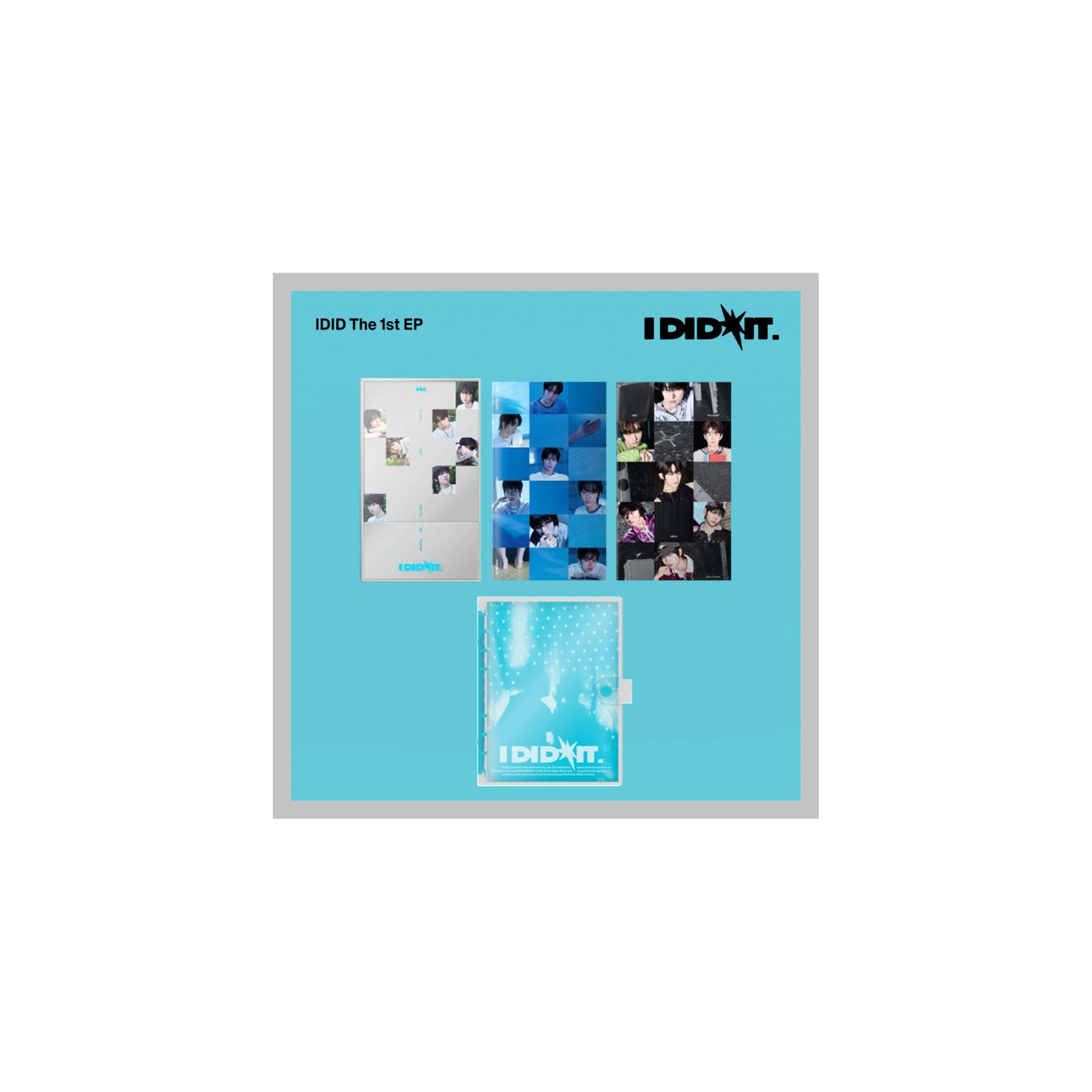 Mini álbum I did it IDID set de 4 versiones After Yesterday Camp disco K-Pop original