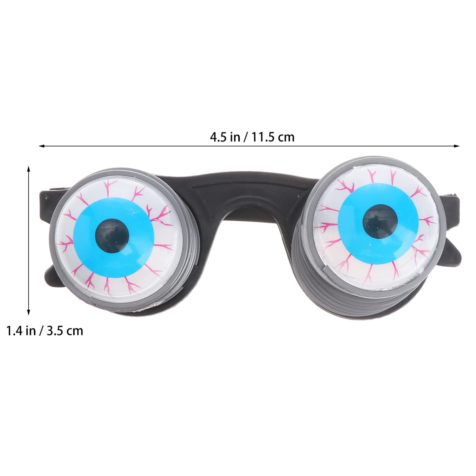 Toddmomy Spring Eyeball Glasses Halloween Party Funny Glasses Eyewear Trick Toy for Costume Pranks and Party Favors - Image 2