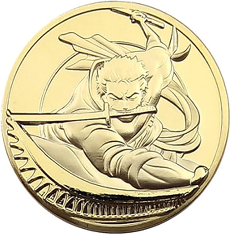 Amazon.co.jp: コイン日本アニメ記念コイン海賊王金貨ロロノア・ゾロ