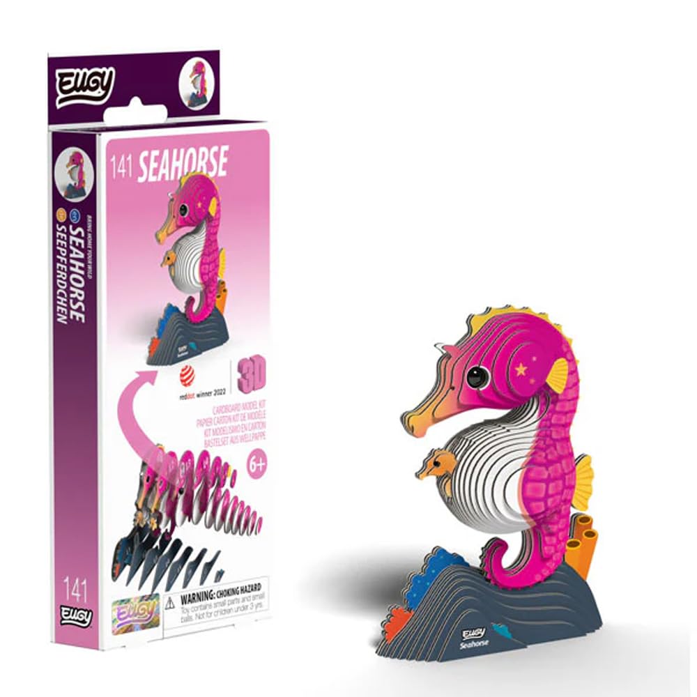 EUGY 141 Seahorse Eco-Friendly 3D Paper Puzzle