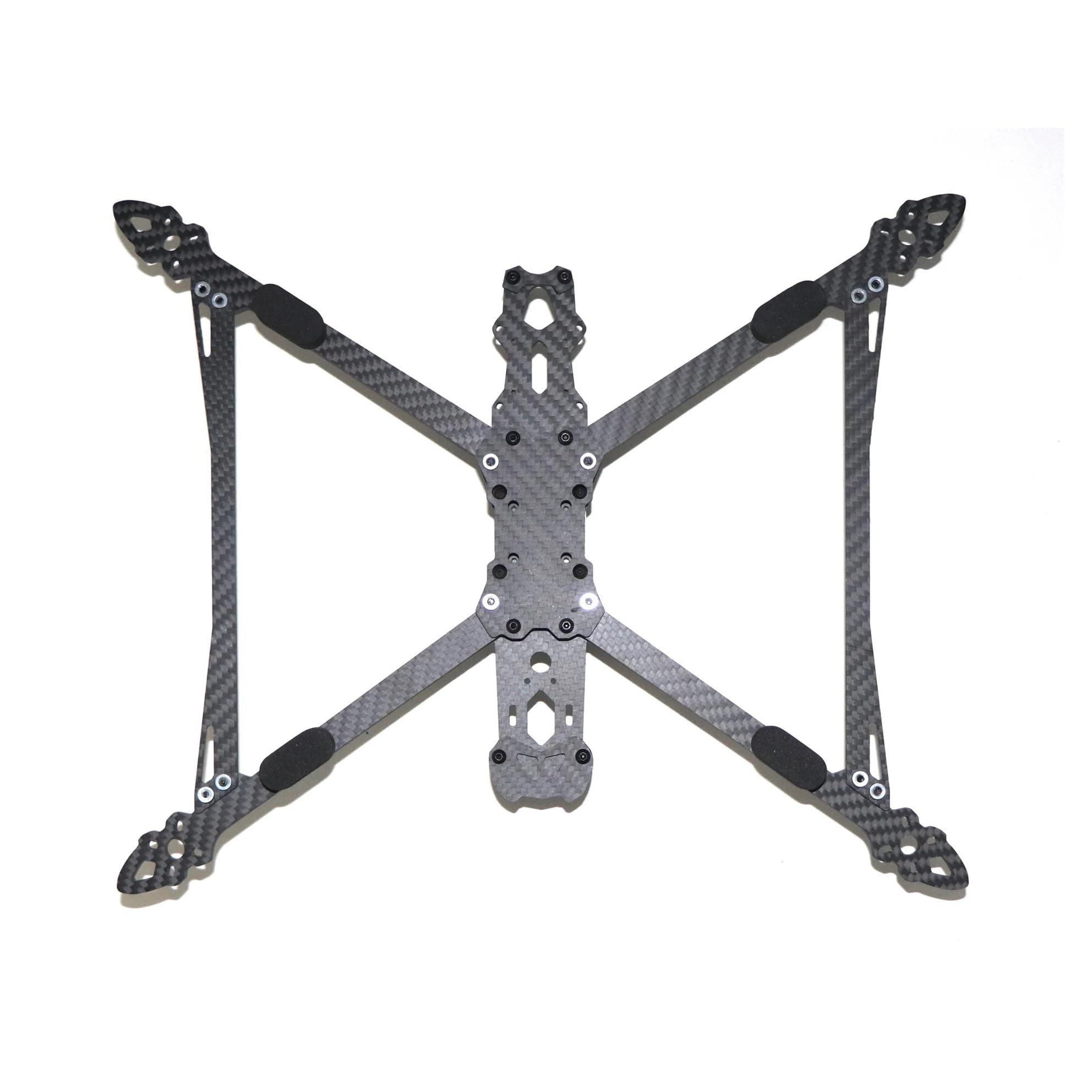 Kit telaio drone, Mark4 V2 fibra di carbonio 7/8/9/10 pollici | Telaio freestyle quadricottero tipo X, passo 295/367/387/427mm, interasse foro camera 19mm(Mark4 V2 10Inch427mm)